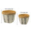 Jardinières géométriques à motif en V: ensemble de 2 pots à fleurs en ciment - Style bohème scandinave moderne et éclectique