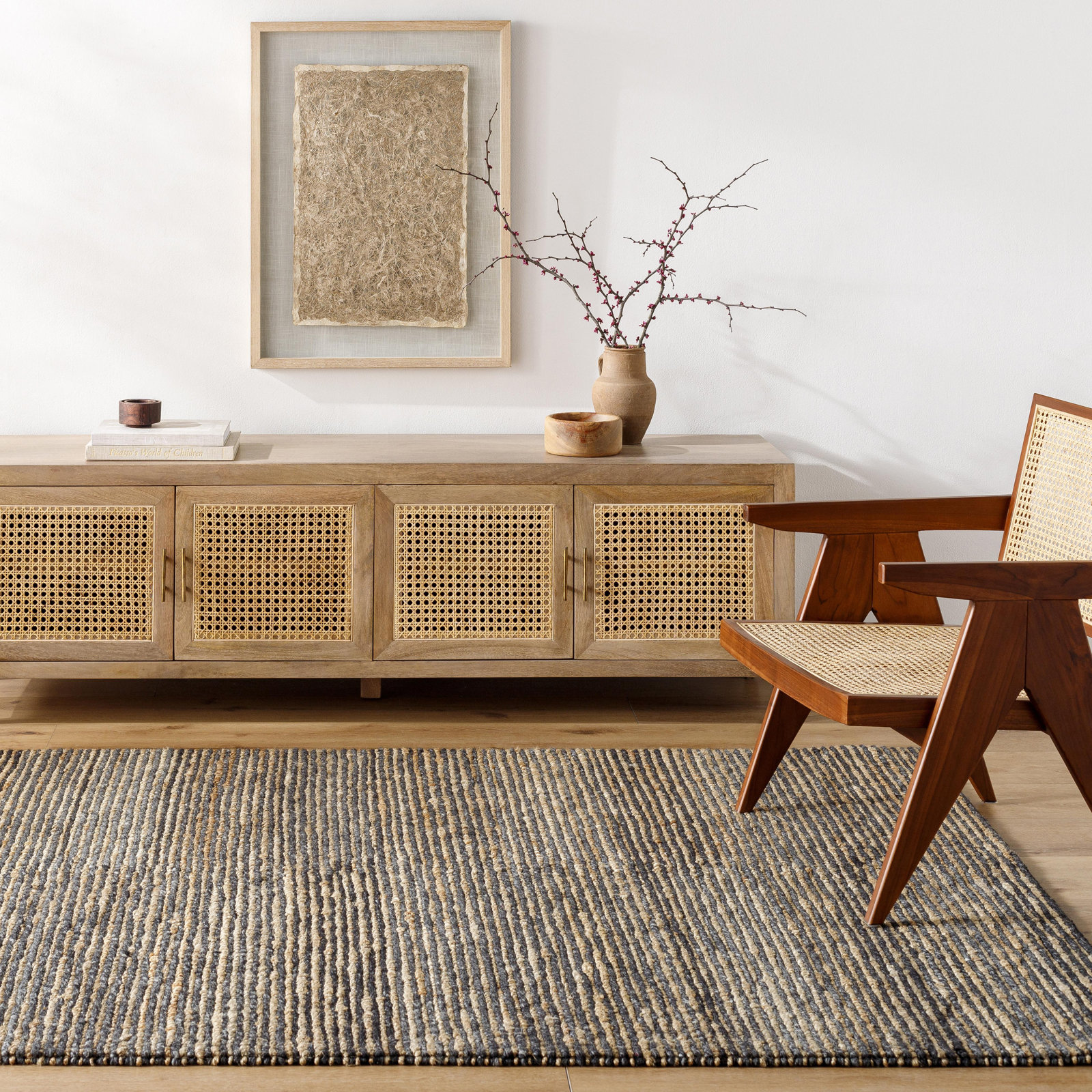 Hayes Hand-Woven Jute Rug, Rectangle 2' x 3'