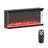 40-Inch Recessed Electric Fireplace Heater With Multicolor Flame & Remote Control