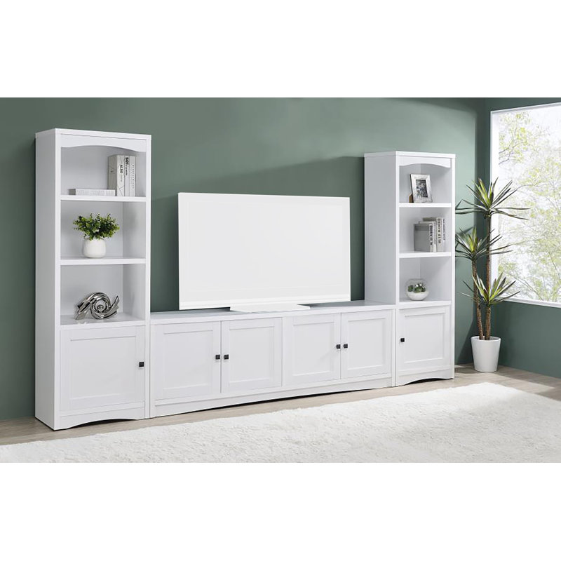 Meuble audio-vidéo 3 pièces Patterson, Blanc