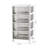 56cm H x 28.5cm W Utility Cart