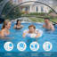 Enceinte de dôme de piscine ronde polyvalente de 15 pieds pour les piscines extérieures, compatible avec une piscine à eau propre et chaude-125129049