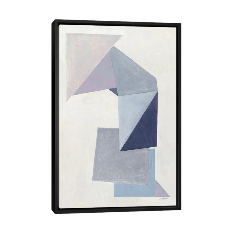 « paper trail » par mike schick, reproduction d’impression sur toile tendue, H 26 po x l 18 po x P 1,5 po, Pas de tapis