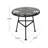 Orlando Outdoor Glass Top Faux Rattan Side Table/Tempered Glass Top End Table For Balcony Porch Deck-265766600