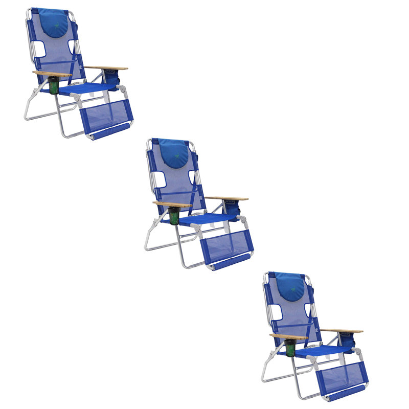 Chaise de plage inclinable