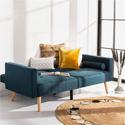 Lit futon pliable avec coussin Konterra