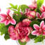 Peony and Magnolia Arrangement in a Ceramic Pot
