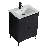 24'' Single Bathroom Vanity with Ceramic Top-1110533581