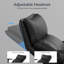 Fauteuil de bureau inclinable moderne avec appui-tête et repose-pieds réglables - dossier haut confort à 170 ° en similicuir, support de 420 lb-450798019