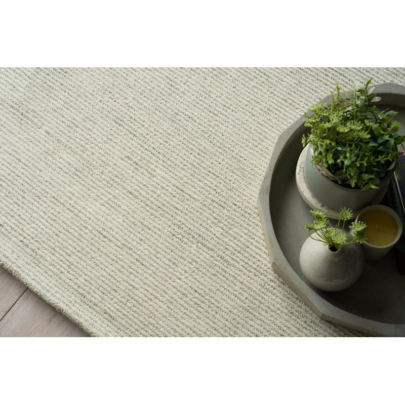 Benton Hand Tufted New Zealand Wool Green Area Rug, 10'X14'