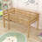 Twin Wood Loft Bed With Ladder-13133378