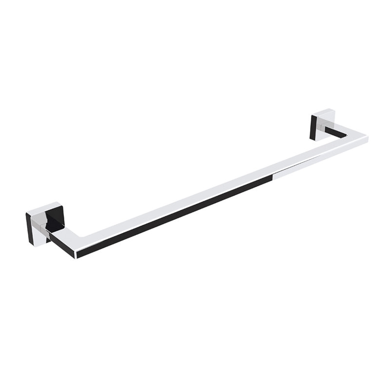 Barre à serviettes murale Dado, Chrome poli, H 1,6 po x l 33,1 po x P 3,2 po
