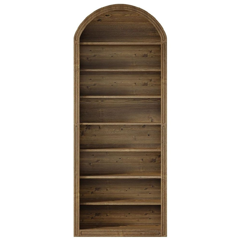 Bibliothèque haute avec tablettes ouvertes, rangement peu encombrant pour bureau de chambre à coucher