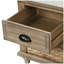 Banc de rangement rustique avec 3 tiroirs et 3 paniers en rotin, banc à chaussures pour le salon, vestibule ()-2074935869