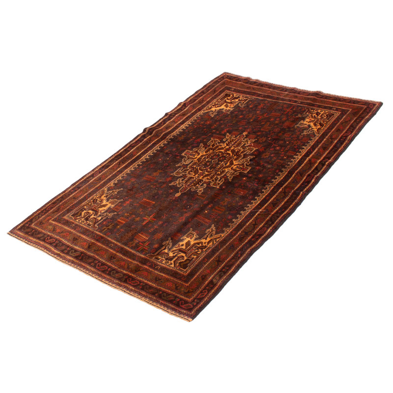 Tapis noir Teimani 4 pi 0 po x 7 pi 1 po