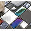 0.9" x 0.9" Metal/Glass Versailles Mosaic Wall & Floor Tile