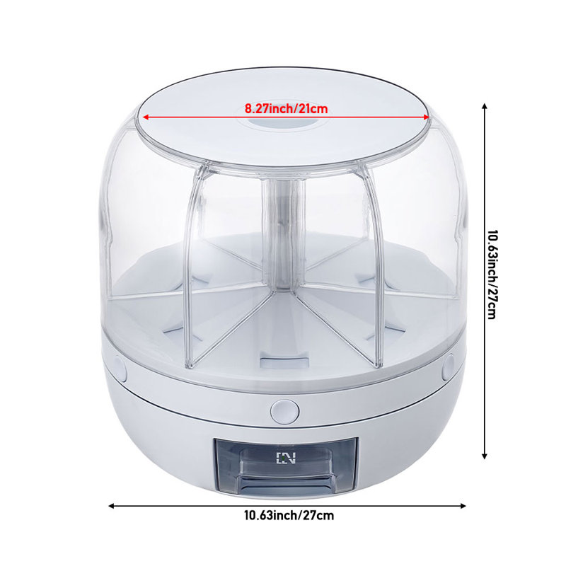 Food Storage Container, White；Clear