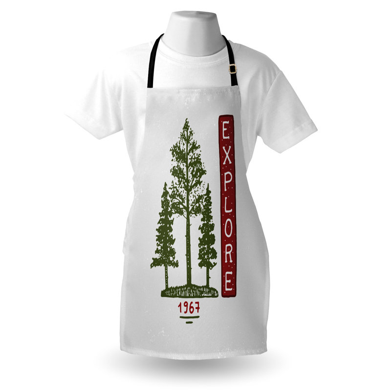 No Pattern Bib Apron