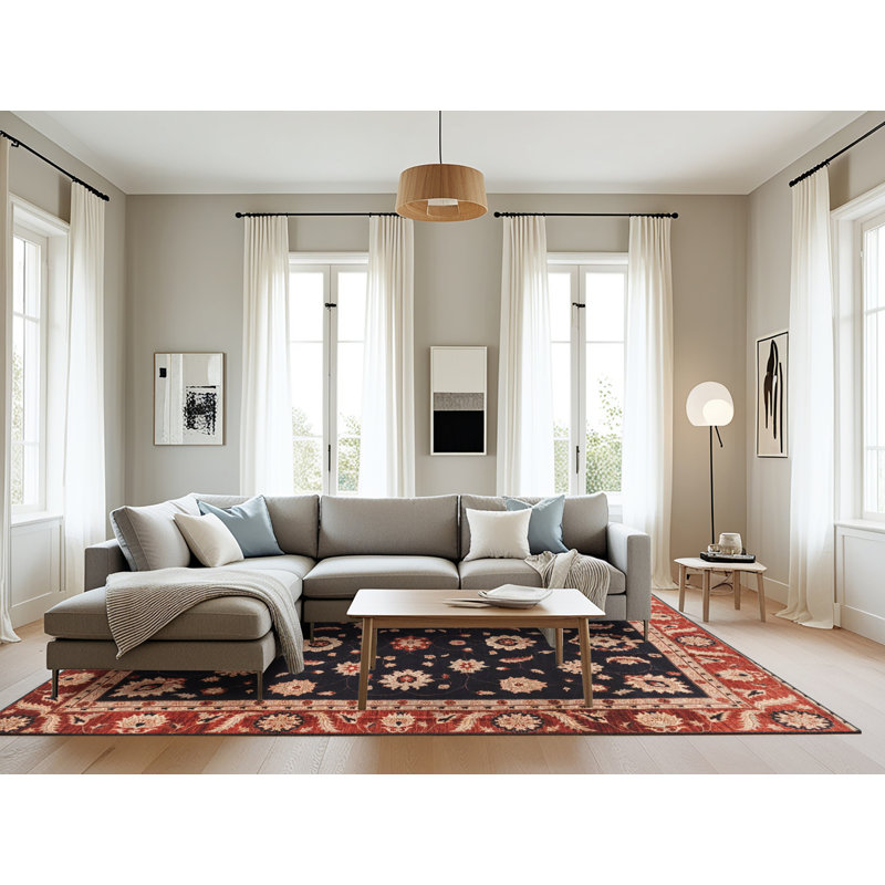 Abstract Indoor Rug, Rectangle 8' x 12'