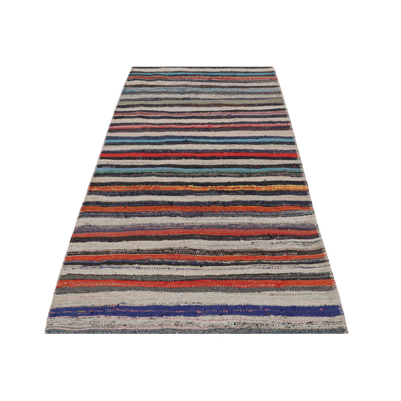 Kilim & Flat Weave One-of-a-Kind 3'11X8'1 Area Rug