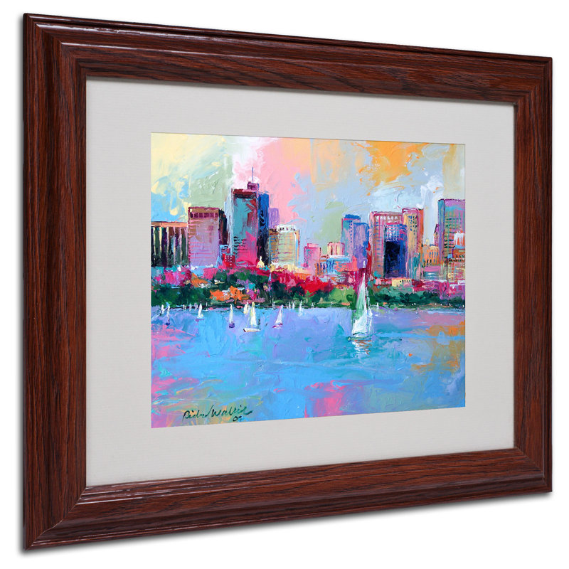 " Boston 3 " by Richard Wallich, 11" H x 14" W x 0.5" D, Wood Grain