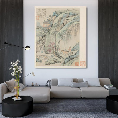 "Album of Seasonal Landscapes, Leaf B" by  Xiao Yuncong - Gallery Wrap Canvas Wall Art