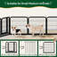 Pet Pen with 2 Doors & Automatic Locks-66582614