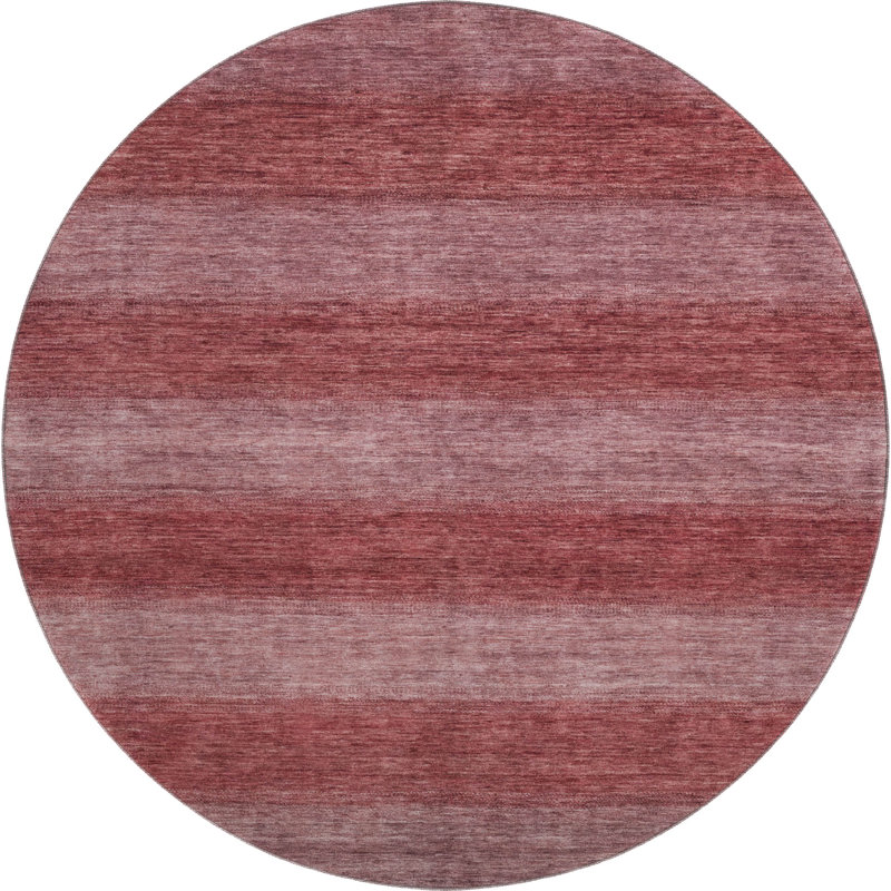 Tapis à rayures de qualité supérieure lavable à la machine AMF1733, Rond 8 pi