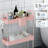 3-Tier Slim Rolling Storage Cart 15.04"W Plastic Utility Organizer 9 Hooks Locking Wheels & Mesh Baskets​​-117789649