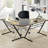 Bourdon L-Shaped Metal Base Writing Desk-983694522