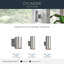 Éclairage cylindrique mural en aluminium brossé 2 lumières-1921557614