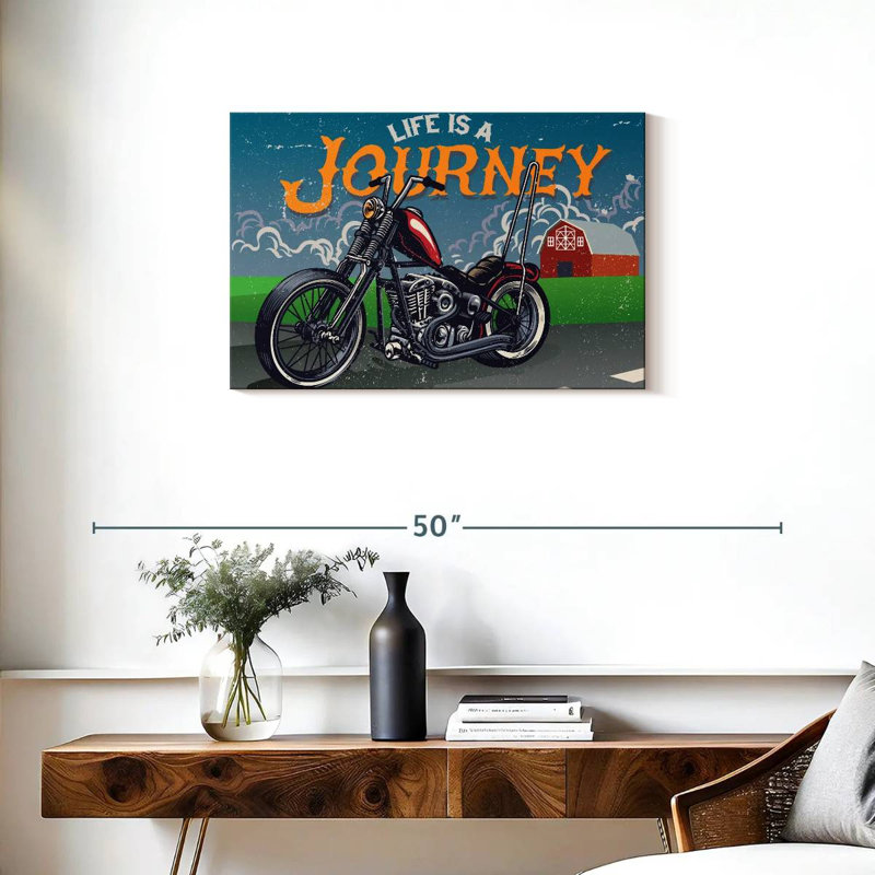 Mehar Life Is A Journey Moto, H 20 po x l 30 po