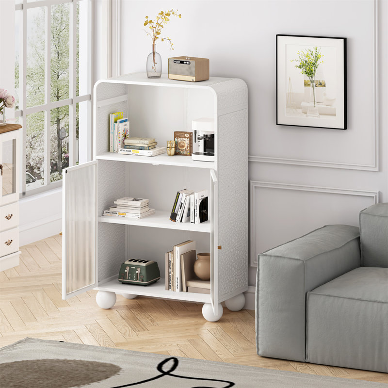 Armoire de rangement H 45,28 po, Blanc