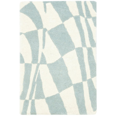 Amier Hand Tufted Wool And Viscose Geometric Rug
