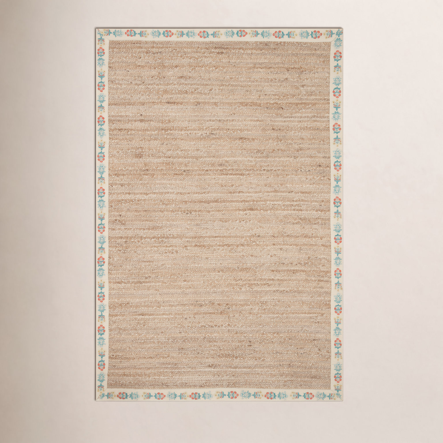 Rifle Paper Co. x Loloi Hand-Woven Floral Rug, Rectangle 7'9" x 9'9"