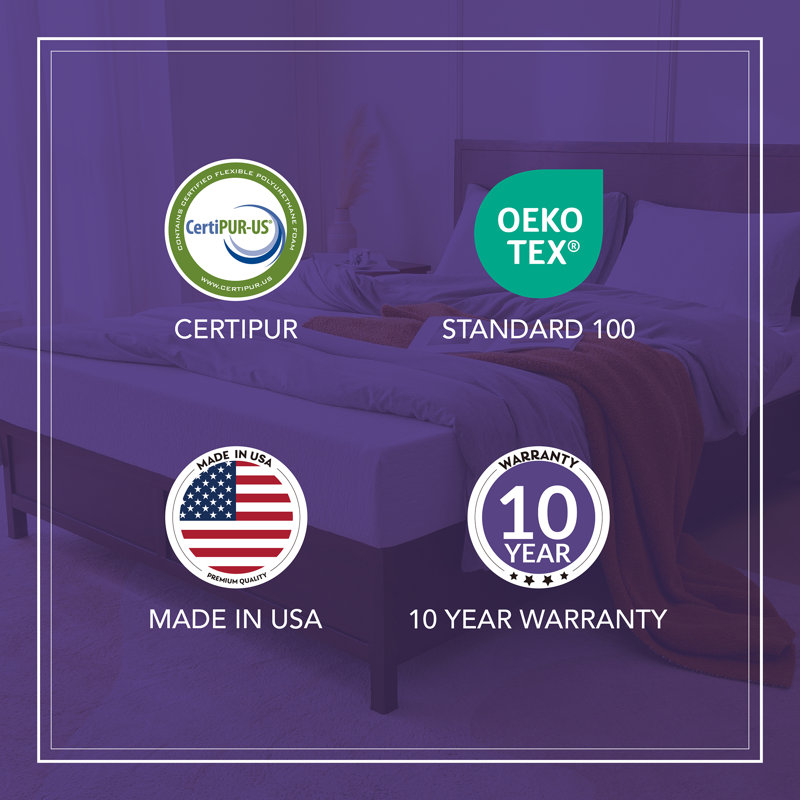 Kolton 12" Medium Memory Foam Mattress in a Box, Motion Isolation & CertiPUR-US, Full, 12