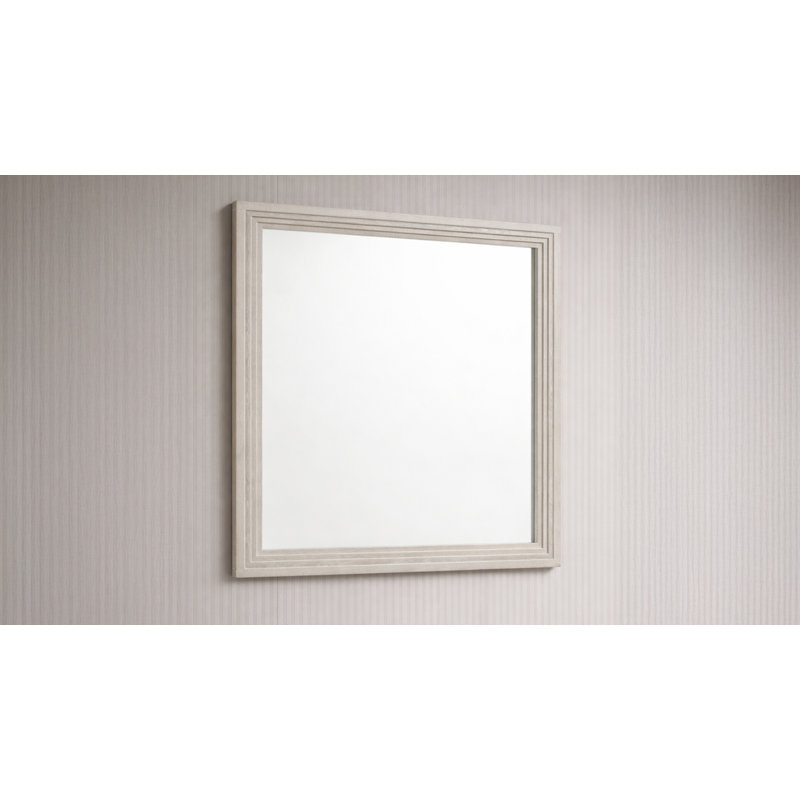 Miroir rectangulaire pour commode Liora, Rustique naturel