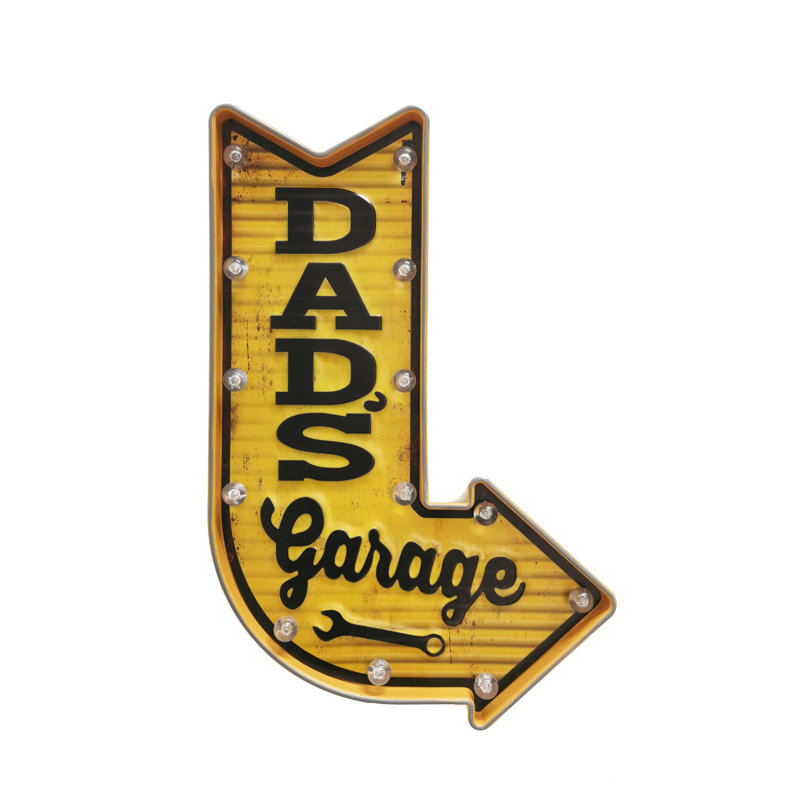 Décoration murale «Dad's Garage Arrow»