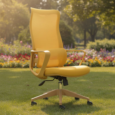 Ergonomic Colorful Office Chair 350LBS Home Office Mesh Breathable High Back, With Adjustable Lumbar Support Computer Chair, Integrated Molded Foam Seat Cushion, Fireproof