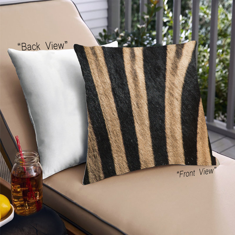 Coussin décoratif à rayures abstraites 11, Microsuède