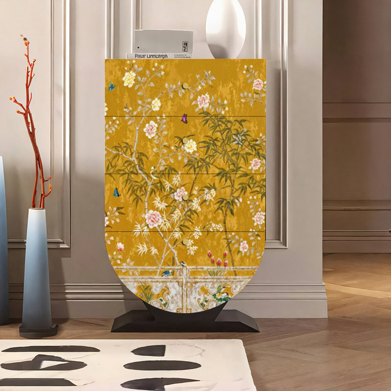Armoire seau ronde inversée de style chinois