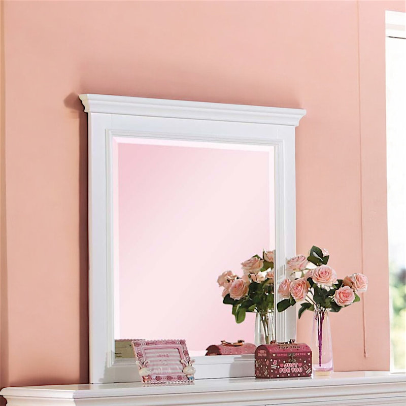 Miroir Lume avec finition blanche