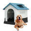  Blue/Black Plastic Portable Dog House-1224205796