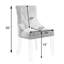 Chaise parsons capitonnée (ensemble de 2)-982892515