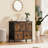 Cesare 5 Drawer Dressers, 23.6" W Farmhouse Small Dresser, Wide Chest of Drawers with Fabric Storage Drawers for Living Room, Hallway, Kids' Bedroom-1341650653