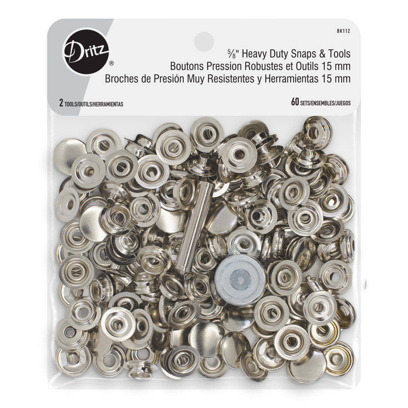 Dritz Outils et outils robustes 5/8 po, 60 ensembles, Argent