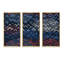 Bleu, blanc, rouge, triangles géométriques I, ensemble de 3 toiles encadrées-2012431603-2012431607