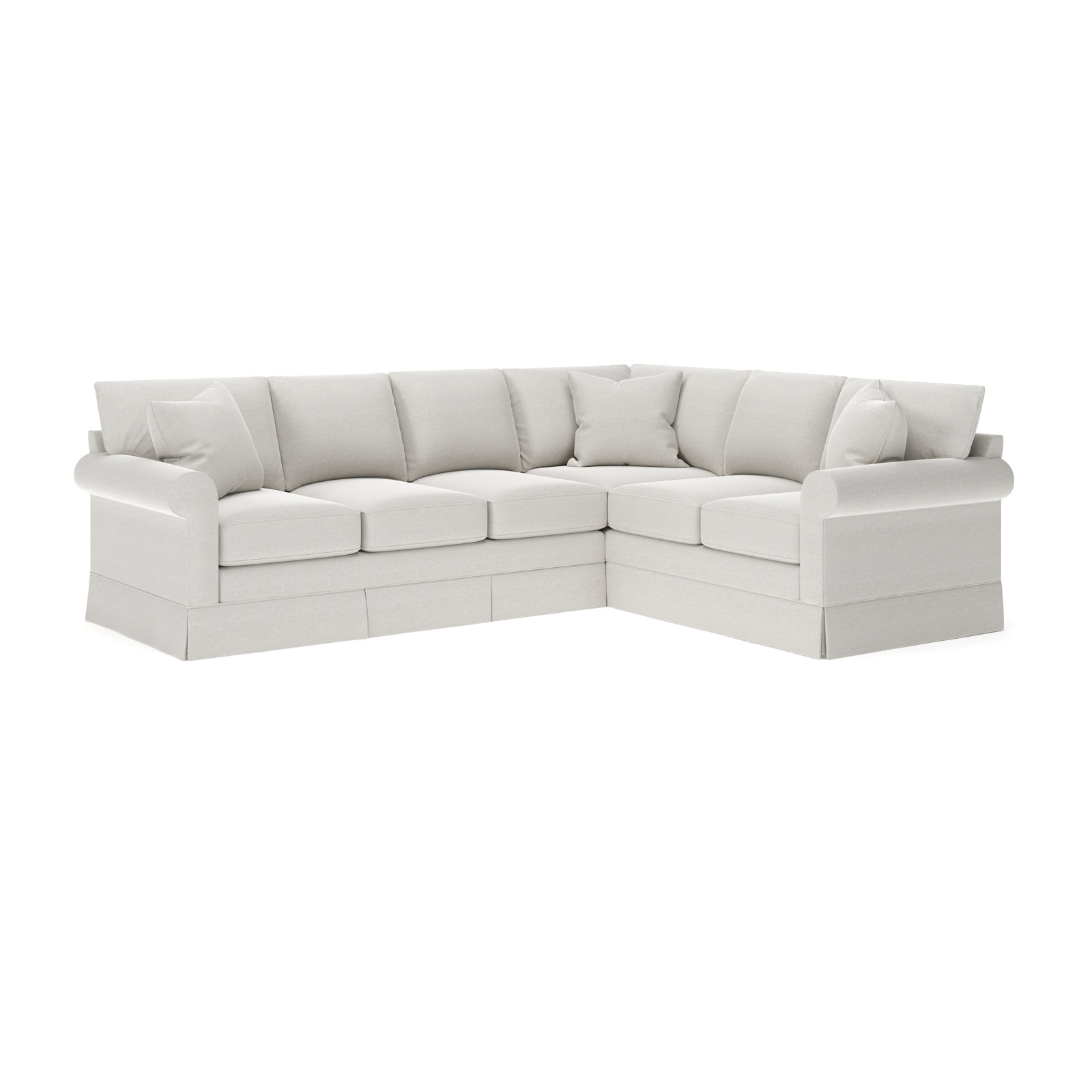 Friedman Sectional, Right Hand Facing, Drusky Moonglow Sustain® Basketweave