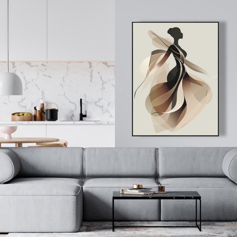 Classy silhouette - 36"x48" Framed canvas