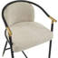 Tabouret de comptoir de 26 po de hauteur avec cadre en métal (ensemble de 2) - amande-742209848